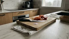 Comment empêcher une planche à découper de glisser avec un simple torchon humide